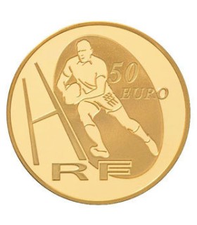 50 Euro OR stade francais BE 2009 - 
Auteur: Atelier de Gravure

Poids: 8,45 g  0.30 oz

Diamètre: 22 mm  0.87 inch

Tira