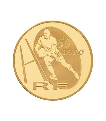 50 Euro OR stade francais BE 2009 - 
Auteur: Atelier de Gravure

Poids: 8,45 g  0.30 oz

Diamètre: 22 mm  0.87 inch

Tira