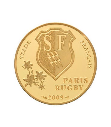 50 Euro OR stade francais BE 2009 - 
Auteur: Atelier de Gravure

Poids: 8,45 g  0.30 oz

Diamètre: 22 mm  0.87 inch

Tira