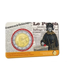 Coincard flamande 2 Euro Belgique 2023 - Suffrage universel des femmes