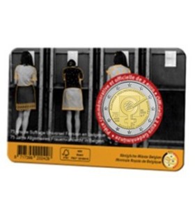 Coincard Francaise 2 Euro Belgique 2023 - Suffrage universel des femmes