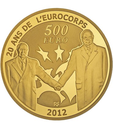 500 Euro Europa 2012 - Description :
 
Débutée en 1998, la série « Europa » met cette année l’amitié
franco-allemande à l’honneu