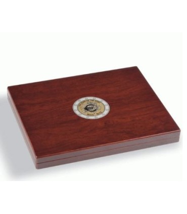 Coffret bois Volterra Uno pour 21 pieces de 2 euros - 10 ans de l'euro