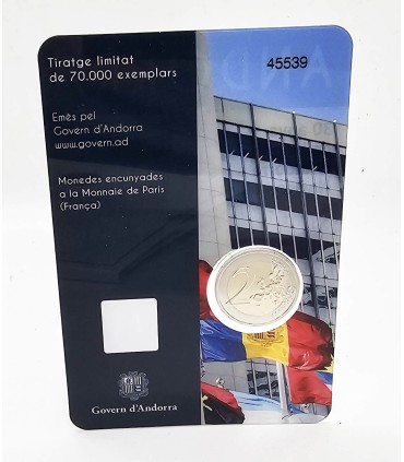 2 Euro Andorre 2023 - entrée d'Andorre à l'ONU