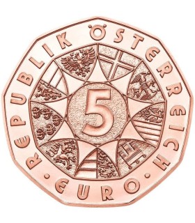 5 Euro Autriche 2018 La Force du Lion
