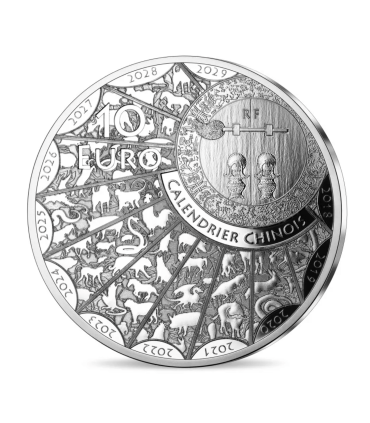 10 euro BE France 2024 argent  – Dragon
