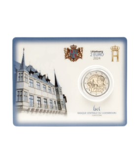 Coincard 2 Euro Luxembourg 2024  - Mort du Grand-Duc Guillaume II