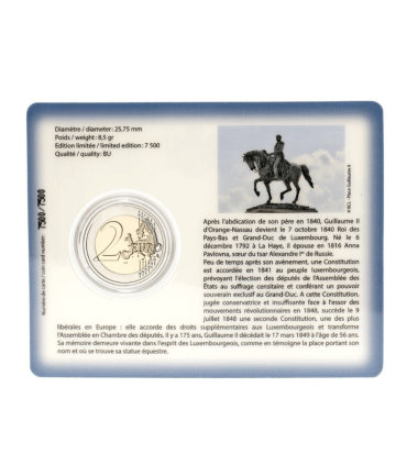 Coincard 2 Euro Luxembourg 2024  - Mort du Grand-Duc Guillaume II