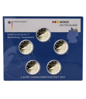 5x 2 euro Allemagne 2024 BU - Mecklenbourg
