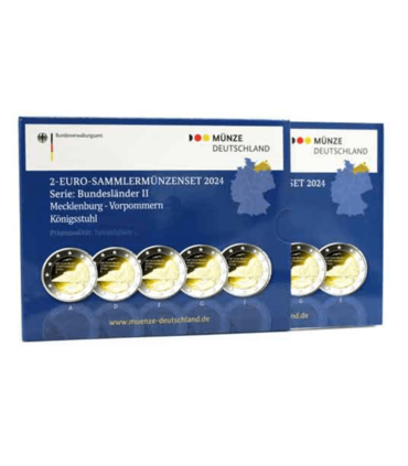 5x 2 euro Allemagne 2024 BE - Mecklenbourg