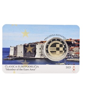 Coincard BE Fautée 2 Euro Croatie 2023 BU