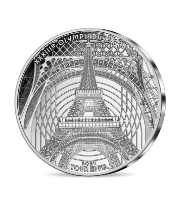 10 euro BE France 2024 argent  – Héritage Tour Eiffel