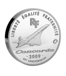 European Mintmark : 40ème anniversaire du premier vol du Concorde 50 Euro Arg 2009 - Auteur: Atelier de Gravure

Poids: 163,80 g