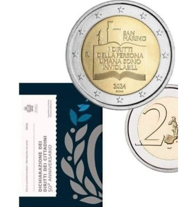 2 Euro Saint Marin 2024 - Déclaration des droits des citoyens