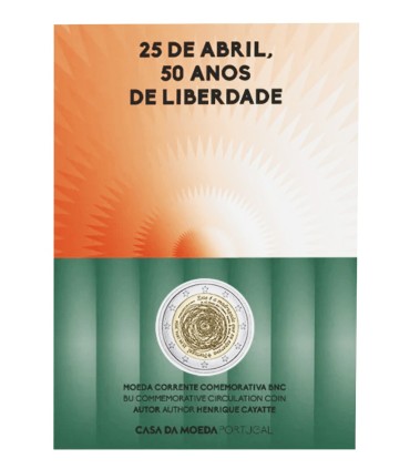 Coincard 2 Euro BU Portugal 2024 - 50 ans de la Révolution des Oeillets