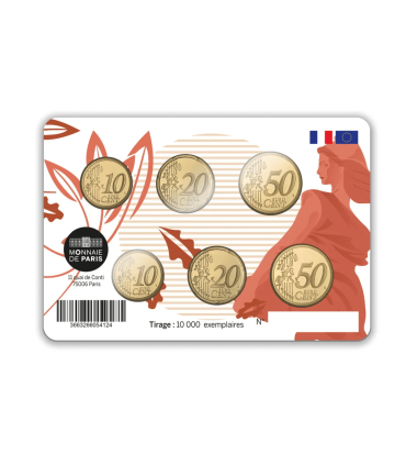 Sextuple BU 10, 20 et 50 cents France 2023-2024