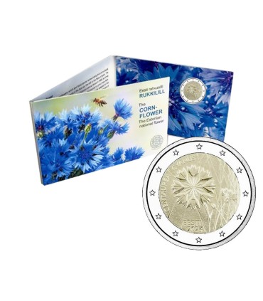 Coincard 2 Euro Estonie 2024 - Le Bleuet