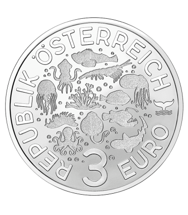 3 euro Autriche 2024 - Méduse pélagique