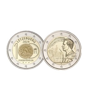 2 x 2 Euro Luxembourg 2024 - Version Hologramme