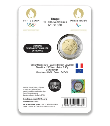 2 euro France 2024 BU Coincard - Tour Eiffel