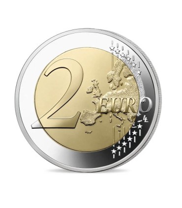 2 euro France 2024 BE colorisée - Tour Eiffel