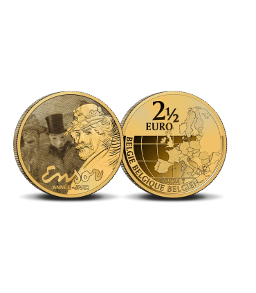 Coincard Flamande 2,50 Euro Belgique 2024 - James Ensor NFT aléatoire
