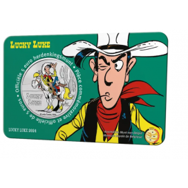 Coincard 5 euro Belgique 2024 – Lucky Luke version couleur