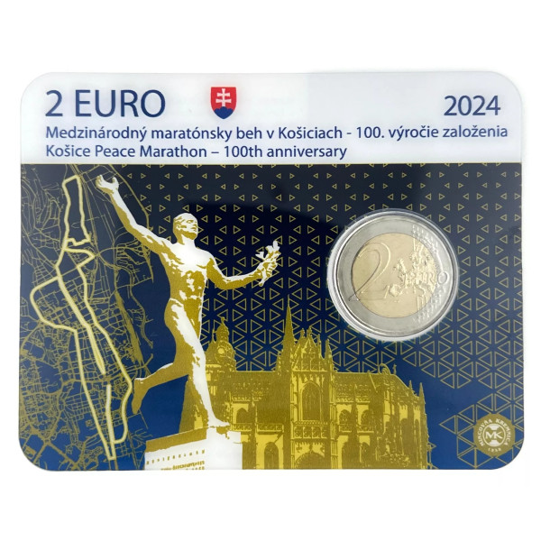Coincard BU 2 Euro Slovaquie  2024 - Marathon International