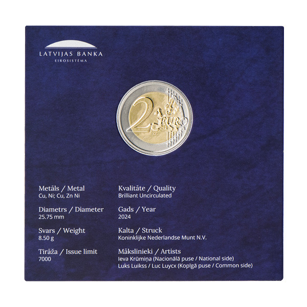 Coincard BU 2 Euro Lettonie 2024 - Himmeli en Lettonie