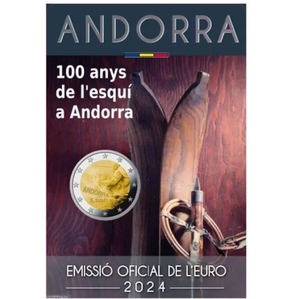 2 Euro BU Andorre 2024 - 100 ans du Ski à Andorre
