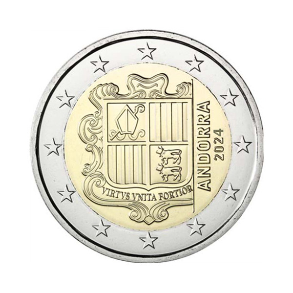 2 Euros Andorre courante 2024