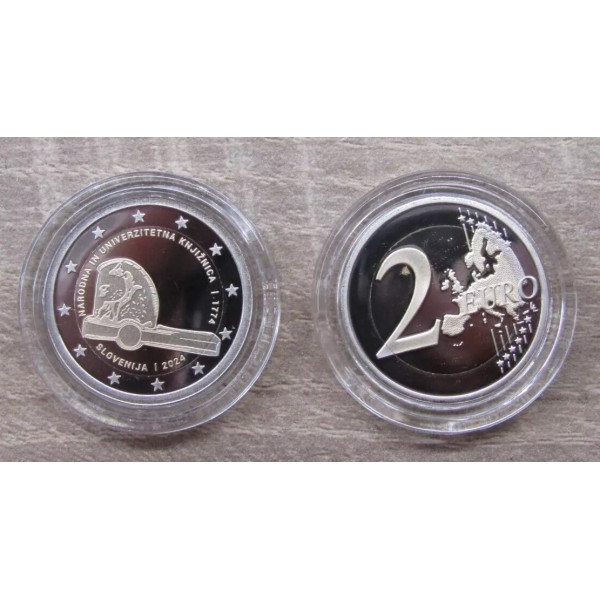 2 Euro BE Slovénie 2024 - Bibliothèque nationale