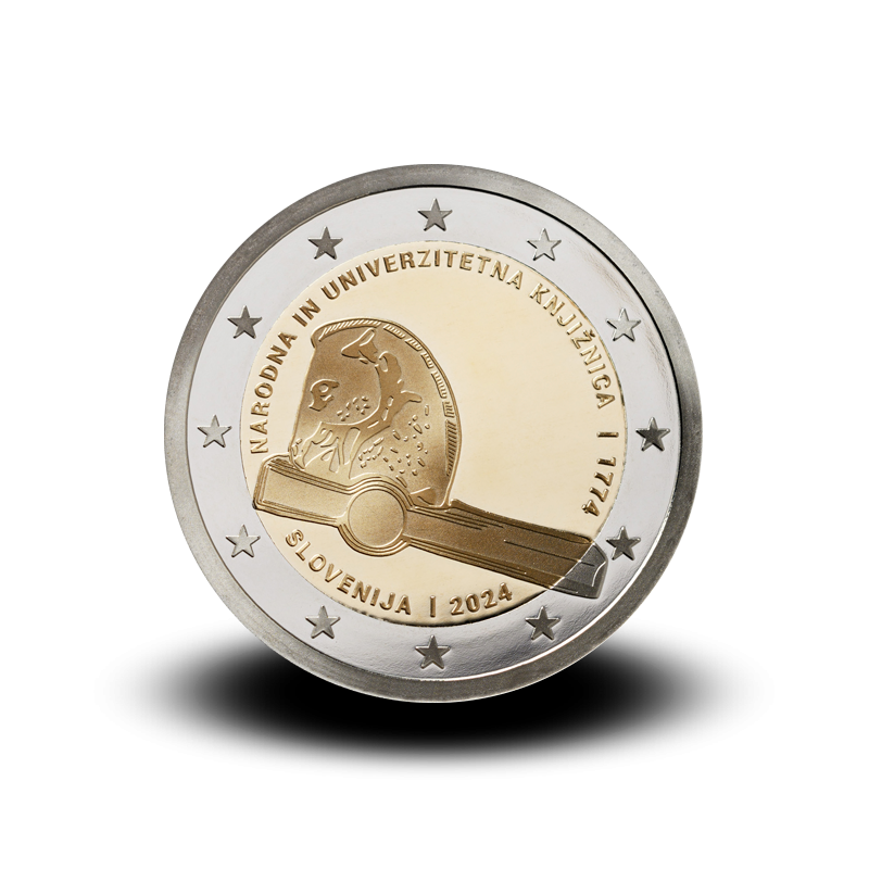 2 Euro Slovénie 2024 - Bibliothèque nationale