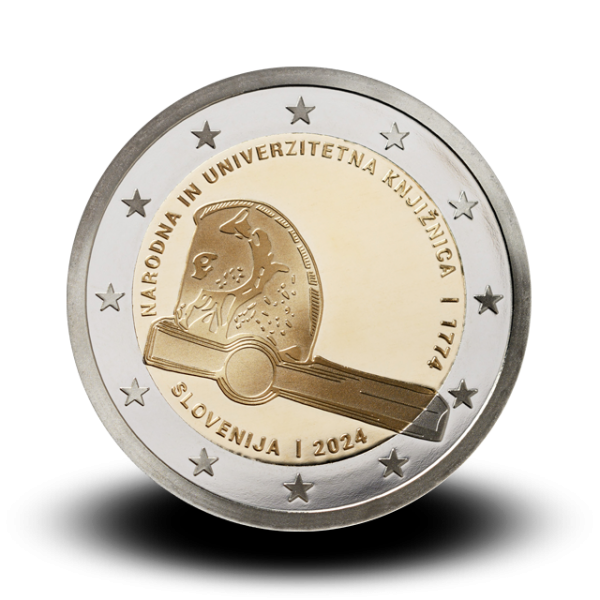 2 Euro Slovénie 2024 - Bibliothèque nationale