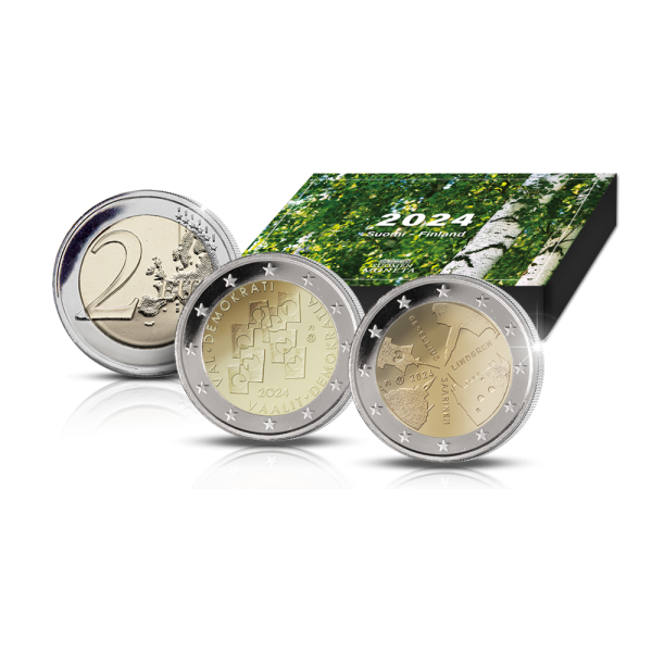 Coffret 2 x 2 Euro BE Finlande 2024