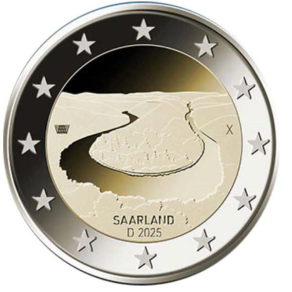 2 euro Allemagne 2025 Ateliers ADFGJ Unc - Région du Saarland