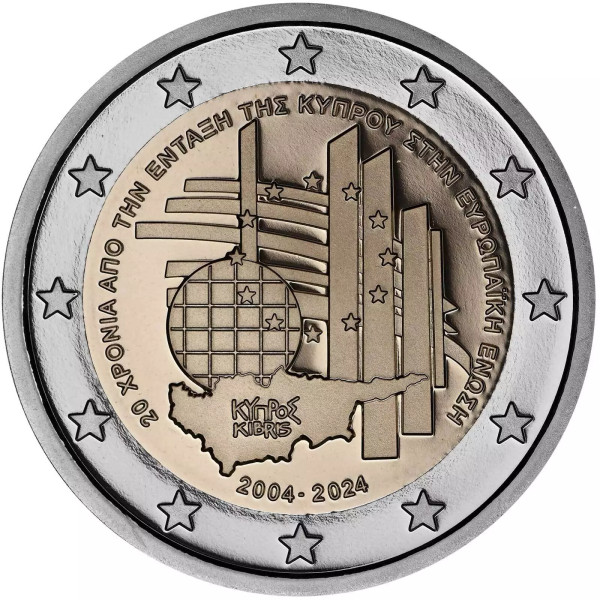 2 Euro Chypre 2024 - 20 ans de l'adhésion à l'UE