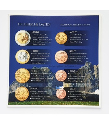 BU AUTRICHE 2009 -  

Description:

 

Série Autriche en coffret brillant universel comprenant les 9 pièces de 1c à 2€ au millés