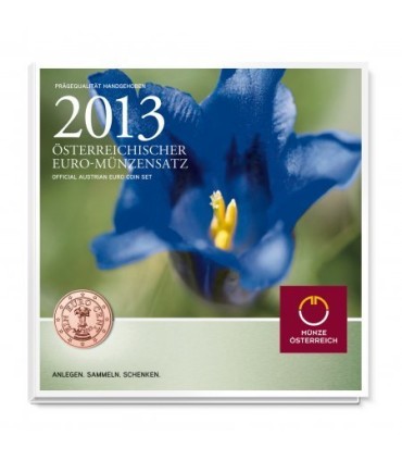 BU AUTRICHE 2013 - Caractéristiques:

Série  Autriche en coffret officiel BU 2013 comprenant les 8 pièces 1c à 2€ au millésime 2