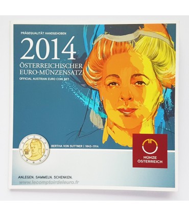 BU AUTRICHE 2014 - Caractéristiques:
Série  Autriche en coffret officiel BU 2014 comprenant les 8 pièces 1c à 2€ au millésime 2