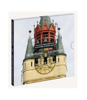 BU BELGIQUE 2008 -  
Description:
Coffret composé de 8 pièces circulantes de 1 cent à 2 euro de l'année 2008 
et d'une médail
