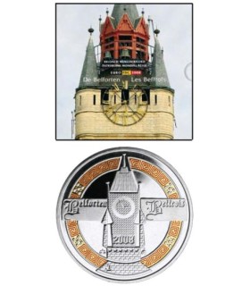 BU BELGIQUE 2008 avec médaille couleur - Description:

Coffret composé de 8 pièces circulantes de 1 cent à 2 euro de l'année 2