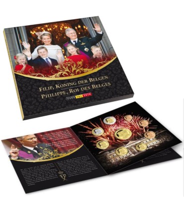 BU BELGIQUE 2014 - Description:

Série en coffret officiel BU 2014 à l’effigie du nouveau Roi Philippe remplaçant le portrait   