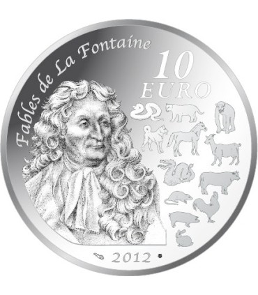 10 Euro ANNÉE DU DRAGON 2012 - Description : Cette monnaie rentre dans une série de 12 pièces du zodiaque chinois. Millésimée 20