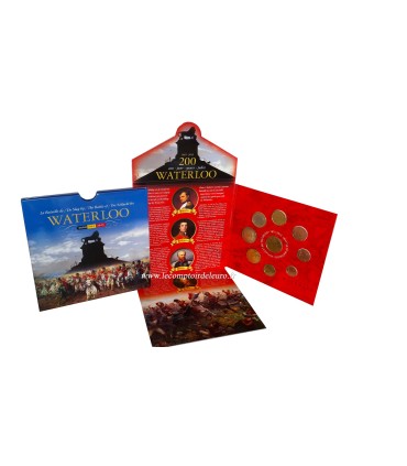 BU BELGIQUE 2015 -  
Description:
Série en coffret officiel BU 2015 de 9 pièces comprenant 8 pièces circulantes de 1 cent à 2 