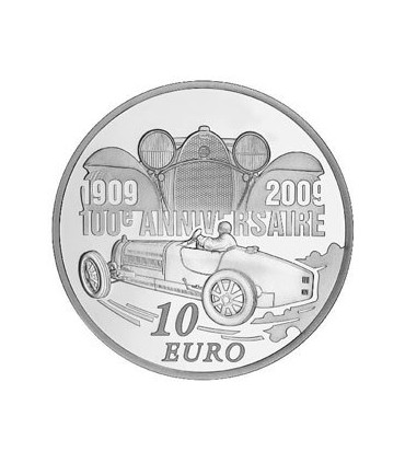 Ettore BUGATTI - 10 Euro ARG BE 2009 - Auteur: Atelier de Gravure
Poids: 22,20 g  0,78 oz
Diamètre: 37 mm  1,46 inch
Tirage: 10 