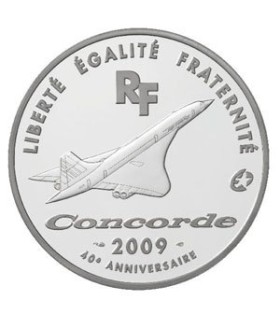 European Mintmark : 40ème anniversaire du premier vol du Concorde - 10 Euro Arg BE 2009 - Auteur: Atelier de Gravure
Poids: 22,2
