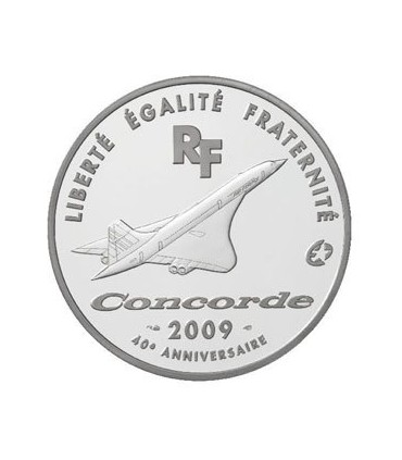 European Mintmark : 40ème anniversaire du premier vol du Concorde - 10 Euro Arg BE 2009 - Auteur: Atelier de Gravure
Poids: 22,2