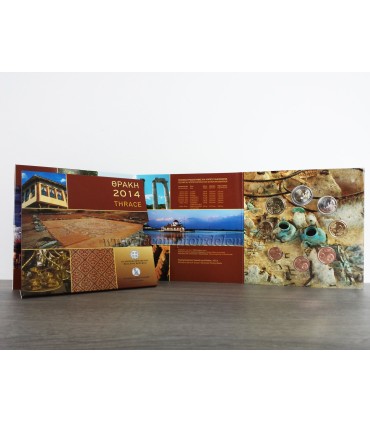 BU GRECE 2014 - Coffret BU année 2014 comprenant une série de 8 pièces de 1 cent à 2 Euro Grèce. BU GRECE 2014 -  Le Comptoir de