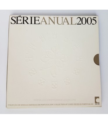 BU PORTUGAL 2005 - Description: coffret réunissant les pièces de la 1 cent à 2 euros de l’année 2005. 

 

Tirage:  30 000 exemp